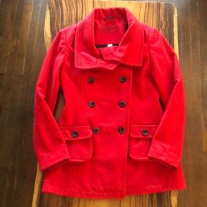 Pea coat by OXBOW size 1 red color